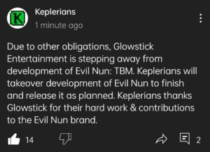 Evil Nun PC Keplerians Post