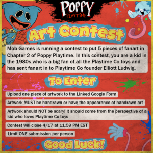 Poppy Playtime Fanart Contest Details Here